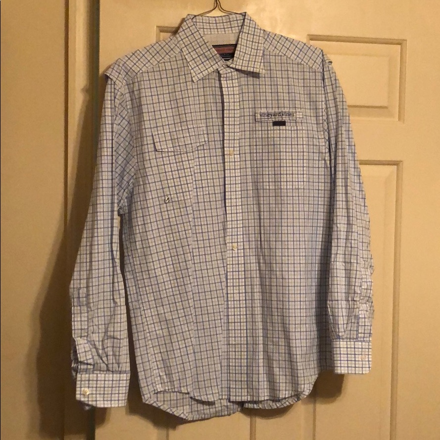 Rare Vineyard Vines Harbor Shirt  Medium